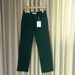 COPY - Mica Mid Rise Straight Ankle Jeans Cilantro, 28, new
